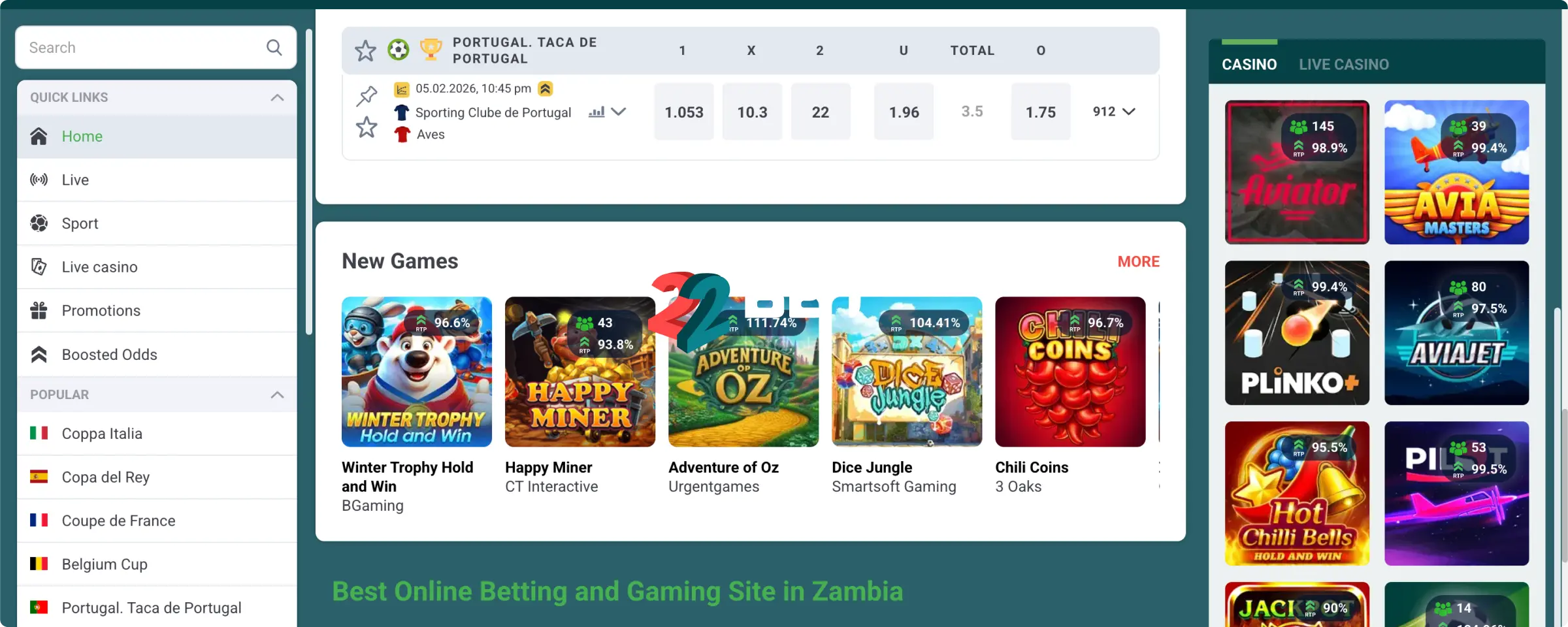 22Bet Slots Online