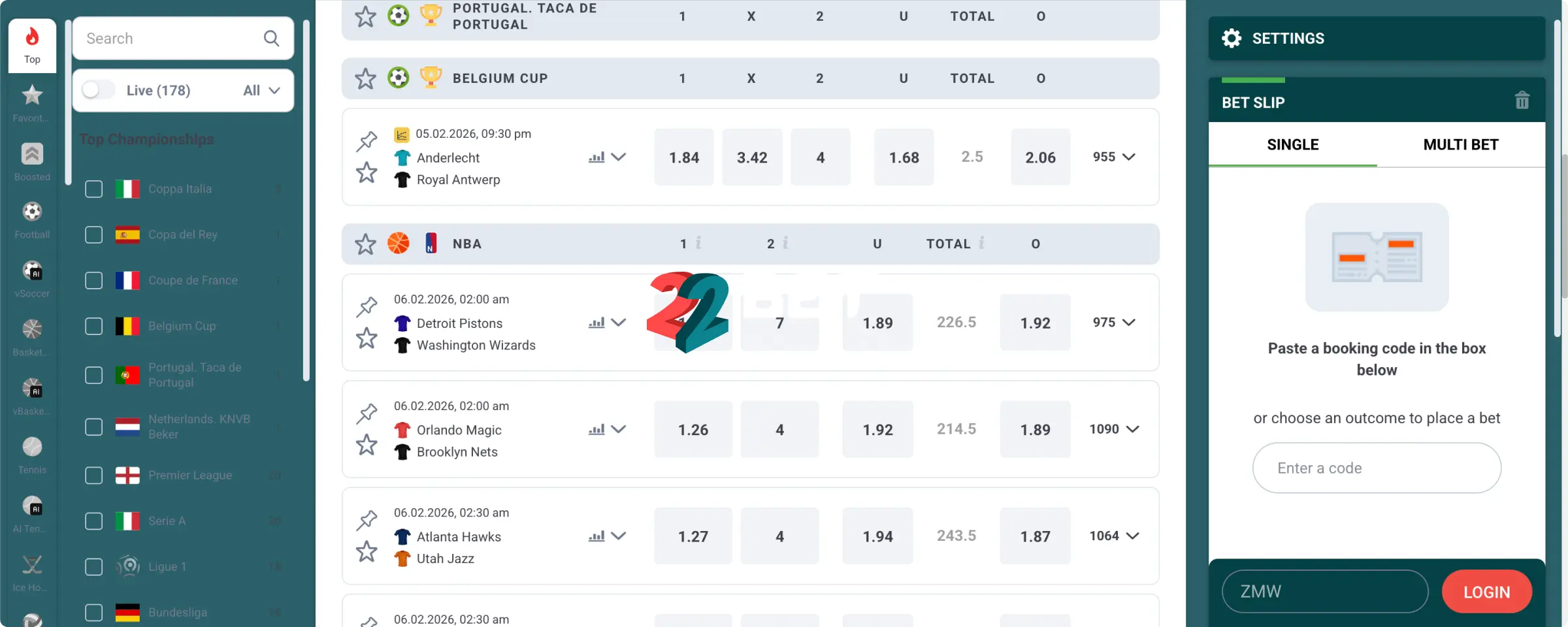 22Bet Promo Codes and Bonuses